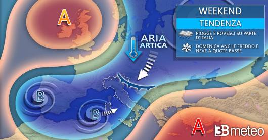 Meteo weekend 25-26 febbraio