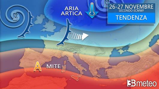 Meteo - Weekend 25-26 secondo il modello europeo ECMWF