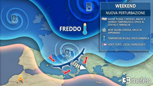 Meteo weekend 30/31 gennaio