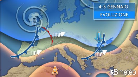 Meteo weekend 4-5 gennaio