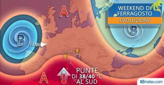 Meteo weekend di Ferragosto