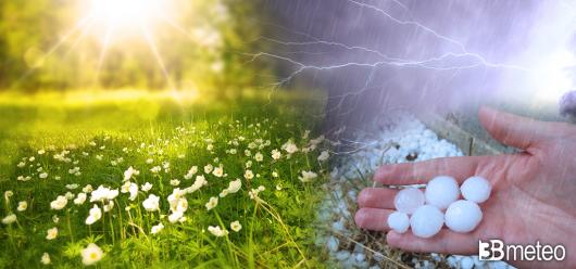 Meteo Weekend e ponte del 25 aprile a rischio forti temporali e grandine
