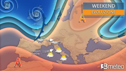 Meteo weekend evoluzione
