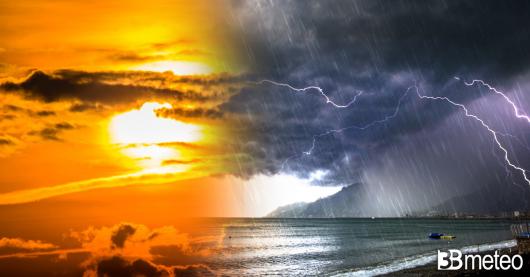 Meteo weekend insidiato da qualche forte temporale
