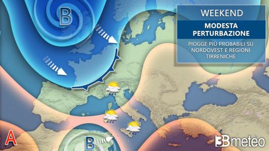 meteo weekend, torna qualche pioggia