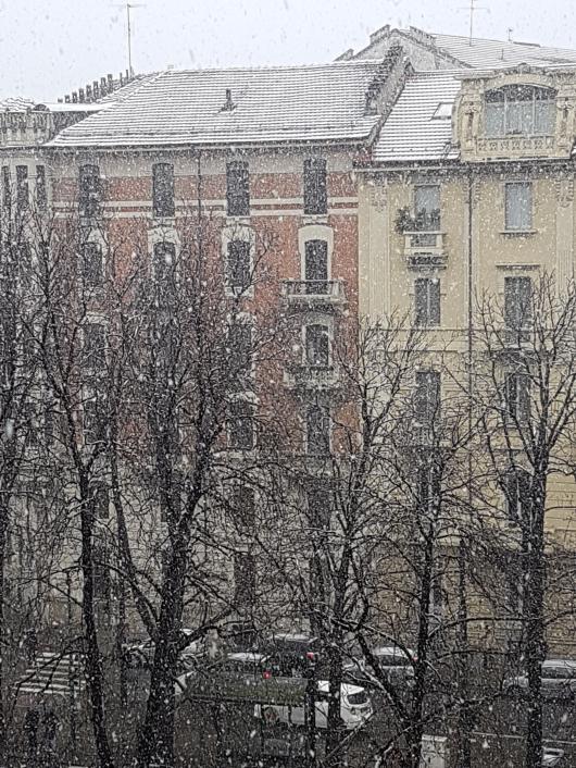 Neve a Torino - zona Crocetta