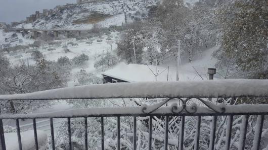 Neve anche a Cammarata, Agrigento, foto di Giuliana Arceri 