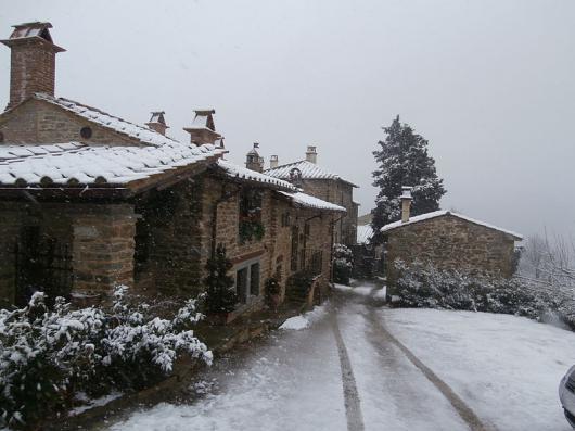 Neve in arrivo sulle colline toscane