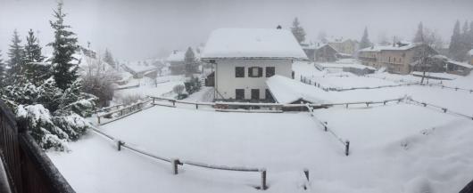 Neve poco sopra Cogne (AO)