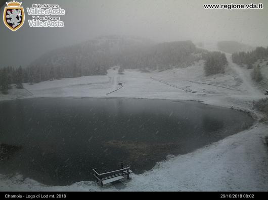 Nevica a Chamois (AO)