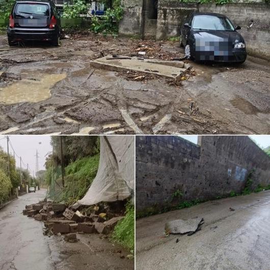 Nubifragio e danni a Sorrento (Fonte immagine Napoli Today)