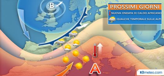 Nuova ondata di caldo nei prossimi giorni