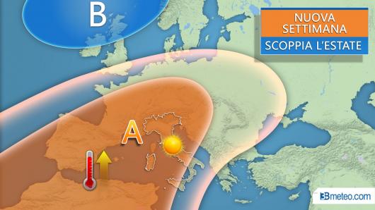 Nuova settimana - arriva l'anticiclone, scoppia l'estate