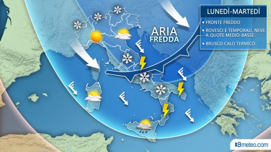 Nuova settimana, arrivano impulsi freddi dal Nord Europa
