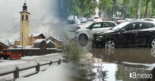 Nuove piogge in arrivo e neve sulle Alpi