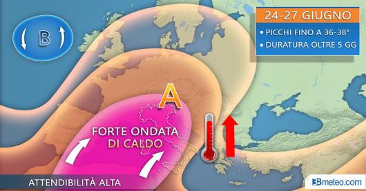 Onda di calore nordafricana dalla prossima settimana