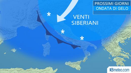 ondata di gelo in Italia