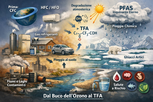 Piogge chimiche determinate dai sostituti dei CFC per proteggere lo strato di Ozono, sono dannose per la salute