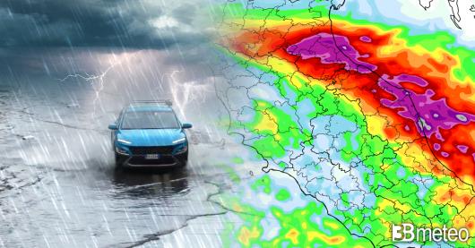 Piogge intense e persistenti su alcune regioni