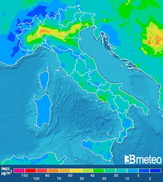  PM2.5 martedì mattina