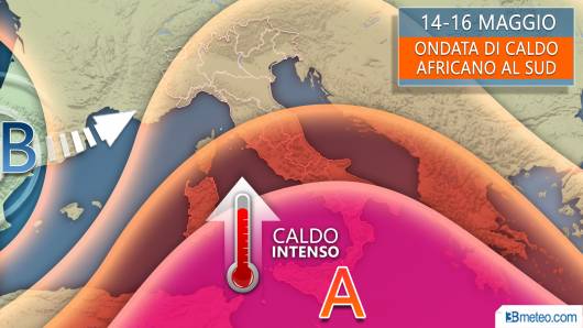 Possibile intensa ondata di calore a metà mese