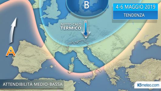 Possibile irruzione fredda ad inizio maggio