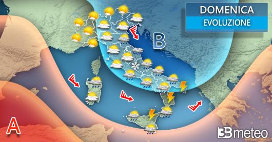 Previsione meteo domenica