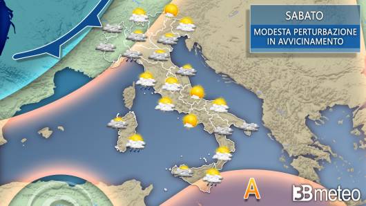 previsioni meteo sabato
