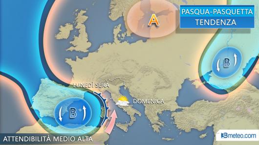 Previsioni Pasqua e Pasquetta tra sole e nubi