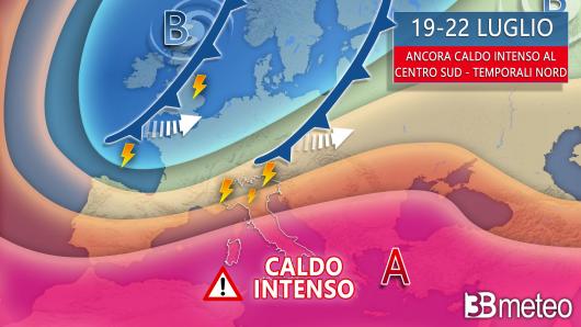 Prime temporali mercoledì al Nord