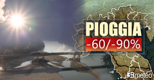 Prosegue senza sosta il periodo siccitoso al Nord-Italia