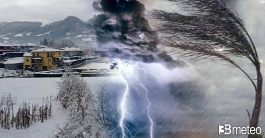 Prossima settimana con pioggia, vento, freddo e neve fino a bassa quota