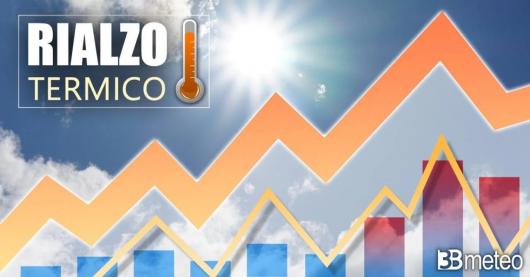 Prossimi giorni con ulteriore lieve rialzo termico