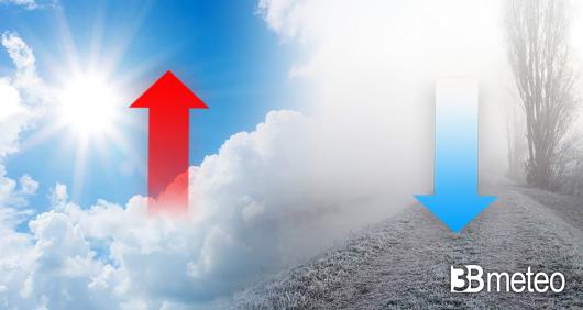 Prossimi giorni forti inversioni termiche, le temperature attese