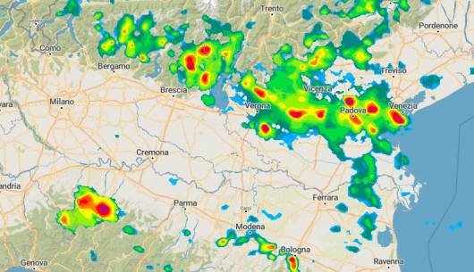 Radar meteo ultima ora