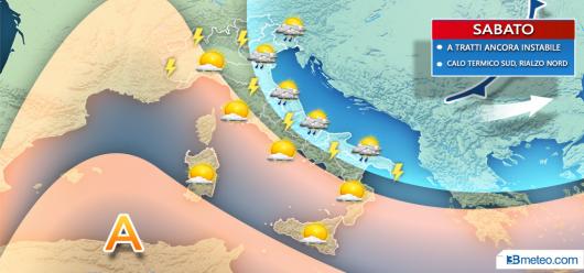 Residua instabilità sabato