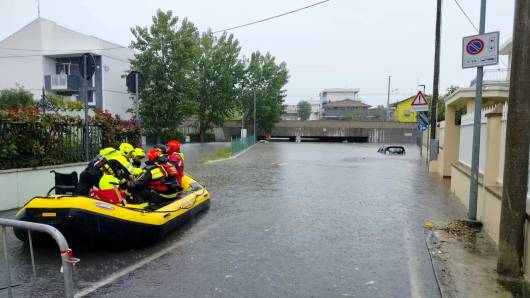 Riccione allagata (Fonte Rimini Today)