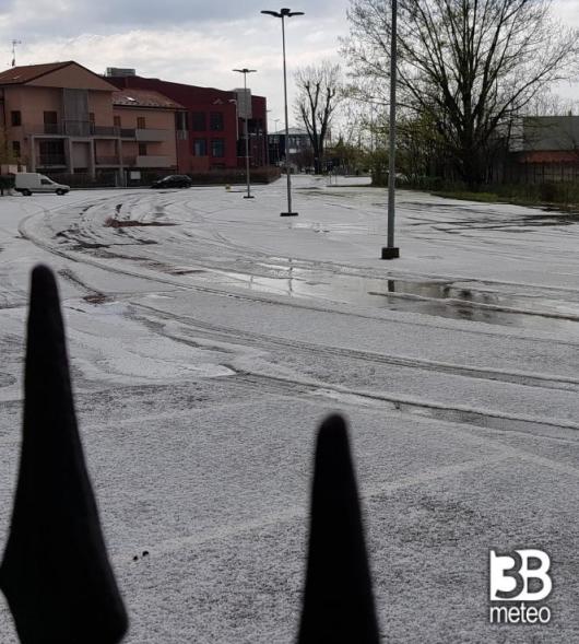 San Martino Siccomario (PV), dopo la grandinata