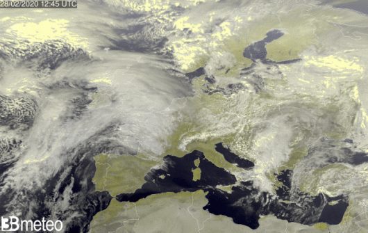 Satellite Europa venerdì pomeriggio