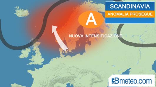 Scandinavia, l'anomalia prosegue