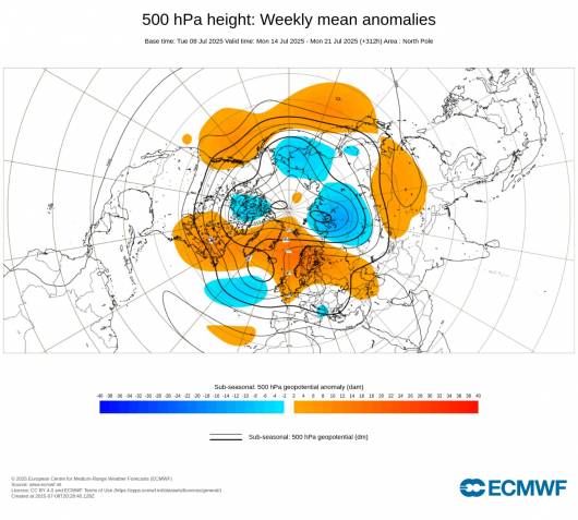 scenario 14-21 luglio fonte ecmwf