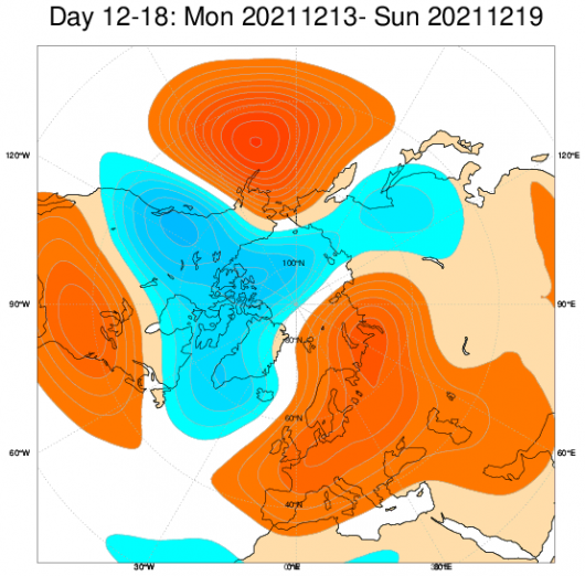scenario atteso dal modello Ecmwf