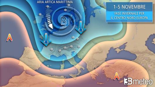 Sinottica Europa inizio novembre