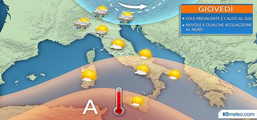 Situazione attesa per giovedì