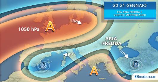 Situazione meteo su scala europea