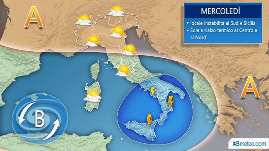 Situazione per mercoledì 11 settembre