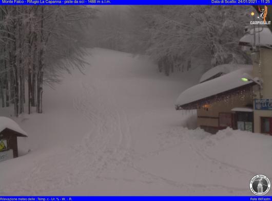 Situazione sull'Appennino Tosco Romagnolo a quota 1400m