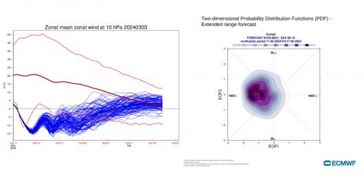 stratosfera e regimi secondo Ecmwf