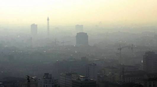 Tassi di inquinamento elevati a causa dell'anticiclone