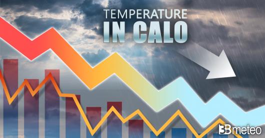 Temperature ancora in calo nelle prossime ore